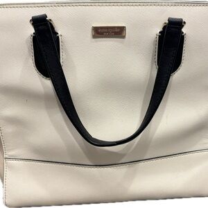 Kate Spade Black and Cream Structured Tote